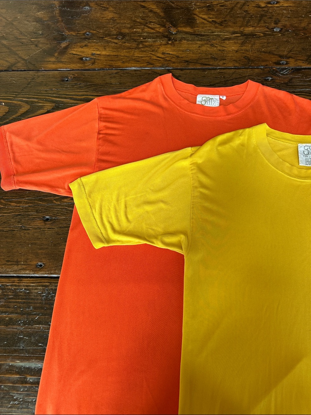 Women's Two-Tone Tunic Tee — Yellow & Orange